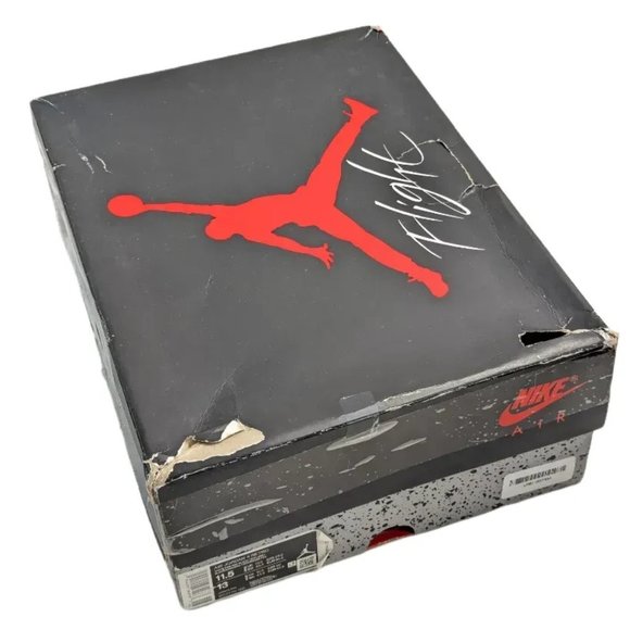 Air Jordan 4 Retro OG Mid Fire Red Sneakers Shoes DC7770 160 Sz 11.5 EUC main image 9